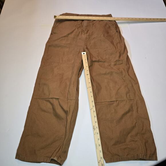 Carhartt Women S/12 -Reg (0-2) Bib Overall Straight Dusty Brown Duck Rugged Flex - Picture 2 of 4
